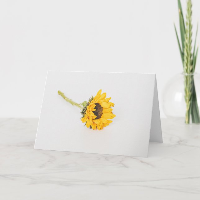 Carte Yellow Sunflower (Devant)