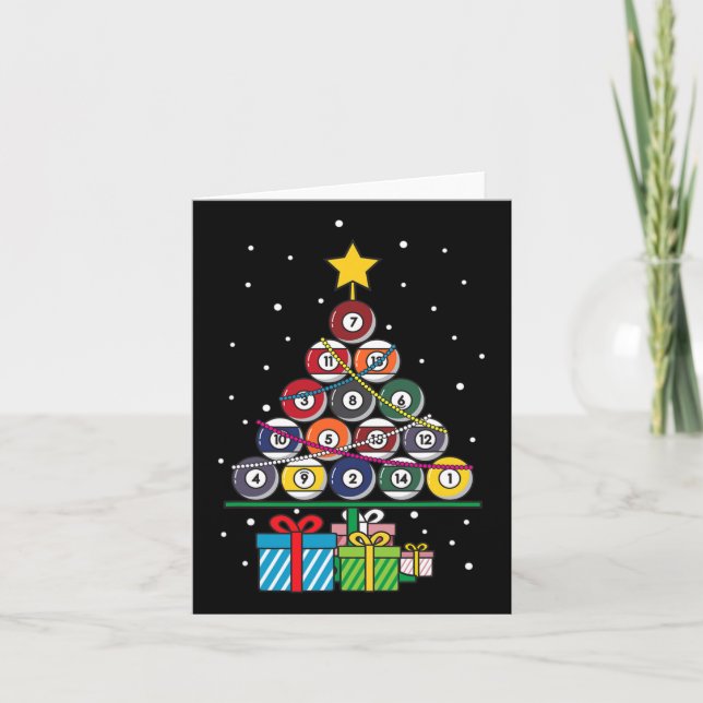 Carte Yeoys Sports Et Activités Cadeaux Billiard Ll Xmas (Devant)