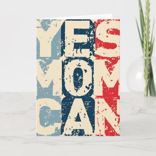 Carte Yes Mom Can (Devant)