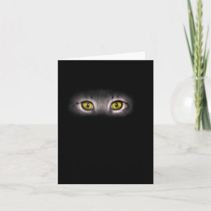 Carte Yeux de chat réalistes Kitty Feline Art graphique