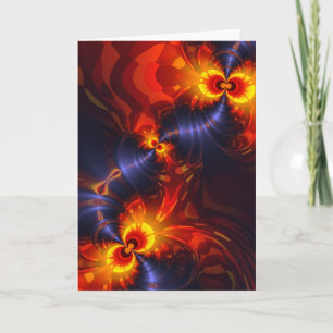 Carte Yeux de papillon - ailes de violette et d'or