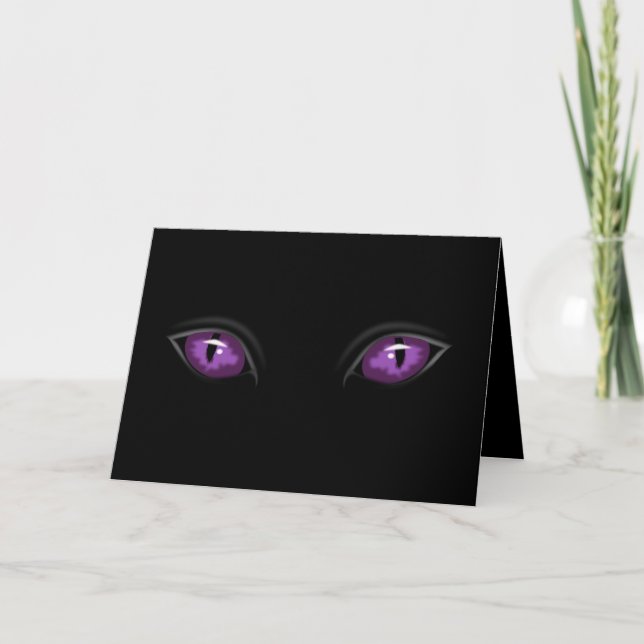Carte Yeux mauve mal (Devant)
