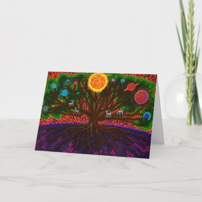 Carte Yggdrasil Greeting Card (Devant)