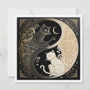 Carte Ying et Yang Cats