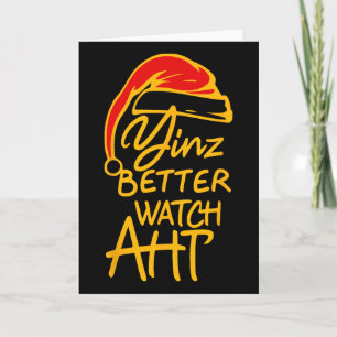 Carte Yinzer Noël Pittsburgh Santa Yinz Mieux Regarder