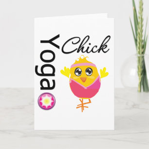 Carte Yoga chick