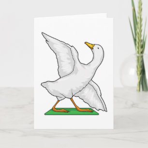 Carte Yoga de canard Méditation Fitness