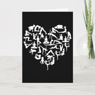 Carte Yoga Gansha Namaste Poses du cœur Méditation