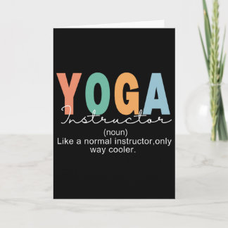 Carte Yoga Instructor Definition Normal Only Cooler Teac