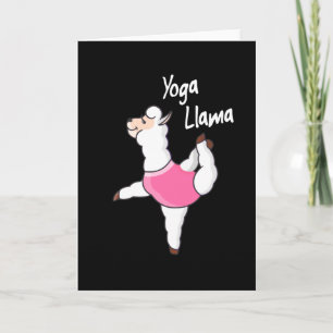 Carte Yoga Llama Drôle Méditation Yogi Cadeau