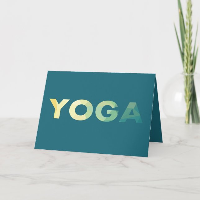 Carte Yoga Mandala Meditate, ajouter du texte (Devant)