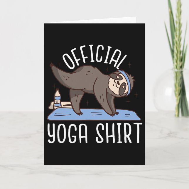 Carte Yoga officiel - Yoga drôle  (Devant)