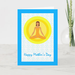 Carte yoga pose, Take Time to Breathe, Mother's Day