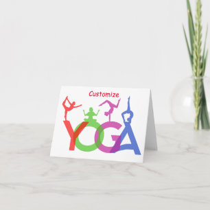Carte Yoga Poses Silhouettes Thunder_Cove