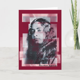 Carte Yogananda - Carte, Salutation, Note