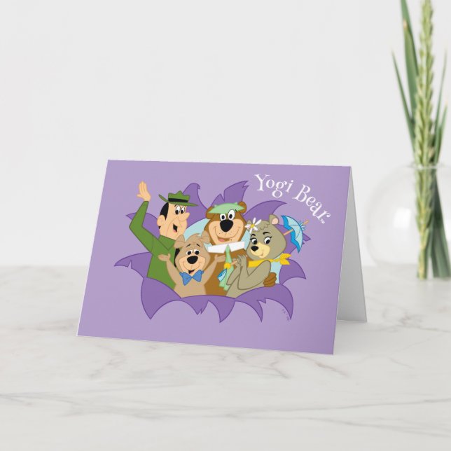 Carte Yogi Ours et amis Surprise (Devant)