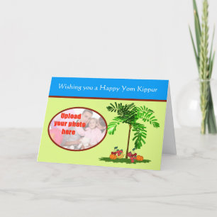 Carte Yom Kippour photo de fête juive personnalisée