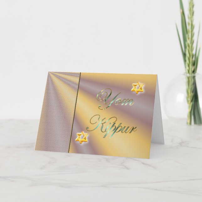 Carte Yom Kippur Fête juive Jeûne Judaïsme Jour saint (Devant)