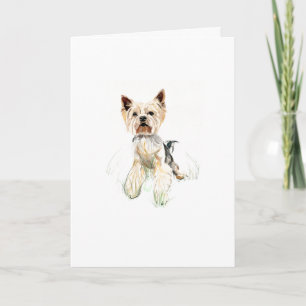Carte Yorkie Card– Yorkshire Terrier, Amateur de Chien