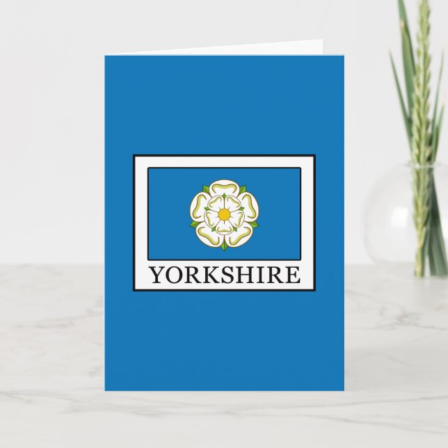 Carte Yorkshire County England (Devant)