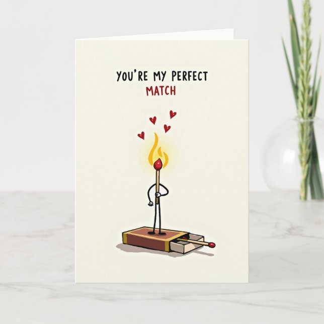Carte You Are My Perfect Match Card (Devant)
