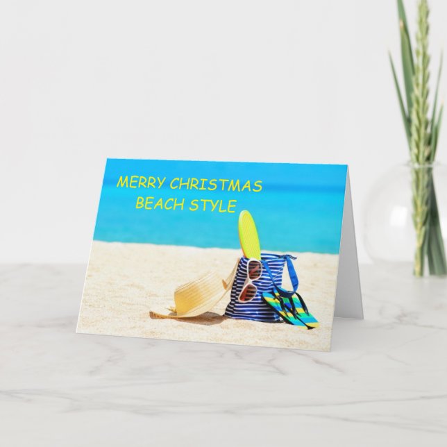 CARTE YOU ARE "SPECIAL" BEACHY CHRISTMAS GREETING (Devant)