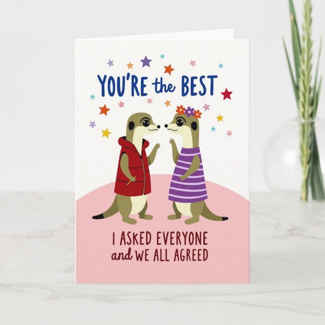 Carte You Are The Best Appreciation Card (Devant)