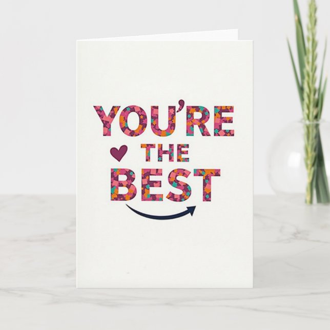 Carte You Are The Best Card (Devant)