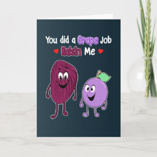 Carte You Did A Grape Job Funny Father's Day