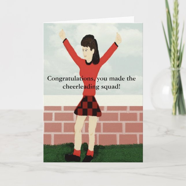 Carte You made the cheerleading squad Card (Devant)