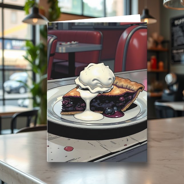 Carte You Make Me so Happy | Blueberry Pie Pun (Créateur téléchargé)