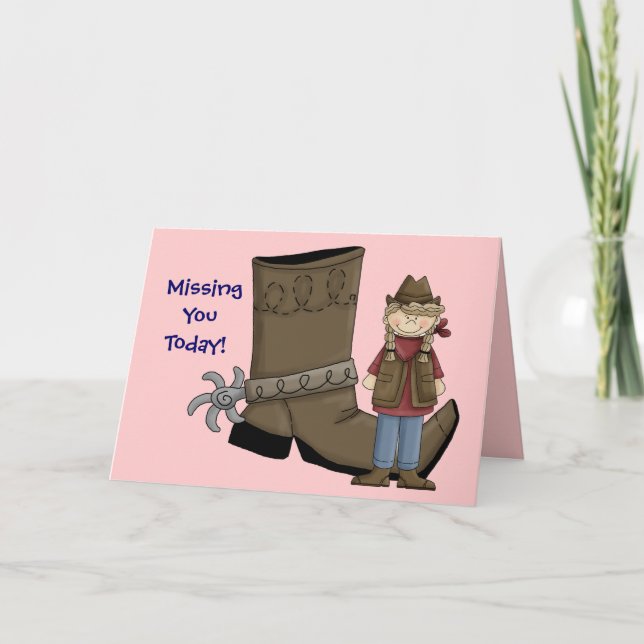 Carte You Missing Boot & Cowgirl - Western (Devant)