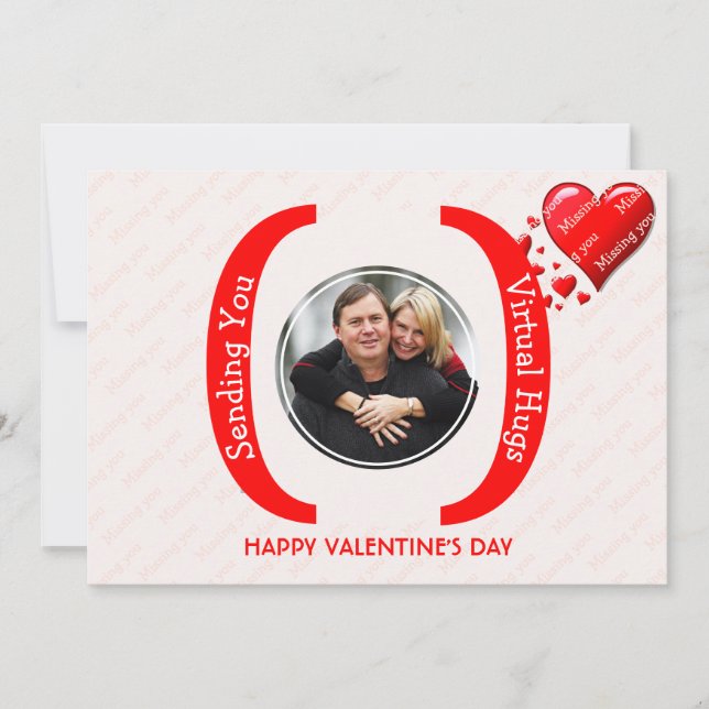 Carte You Missing Photo de Valentine's VIRTUAL HUG (Devant)
