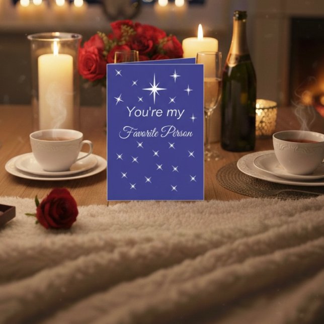 Carte You’re My Favorite Person Folded Greeting Card (Créateur téléchargé)