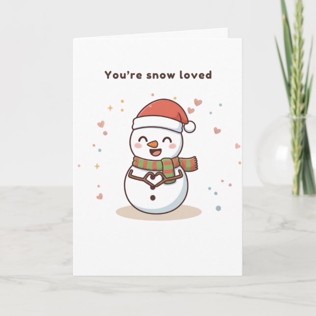 Carte You’re Snow Loved Cute Puchi Dōshi Card (Devant)