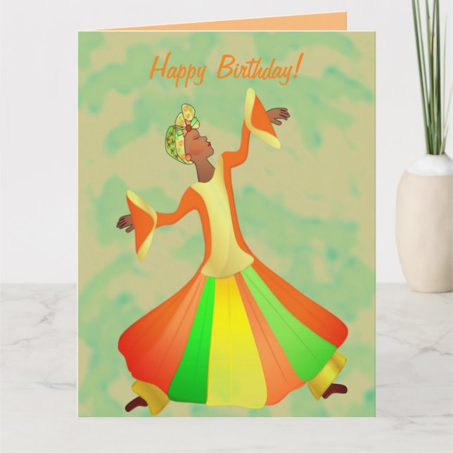 Carte You Shine Black Dancer African American Birthday (Devant)