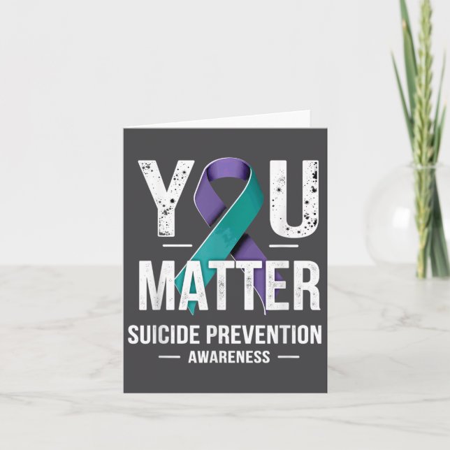 Carte You Suicide Prevention Awareness  (Devant)