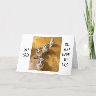 CARTE **YOU WILL BE MISSED** SAYING GOOD-BYE CARD