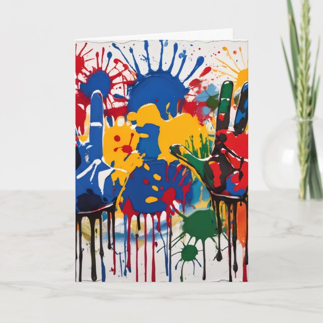Carte Your Childs Artwork One Of A Kind Personalized (Devant)