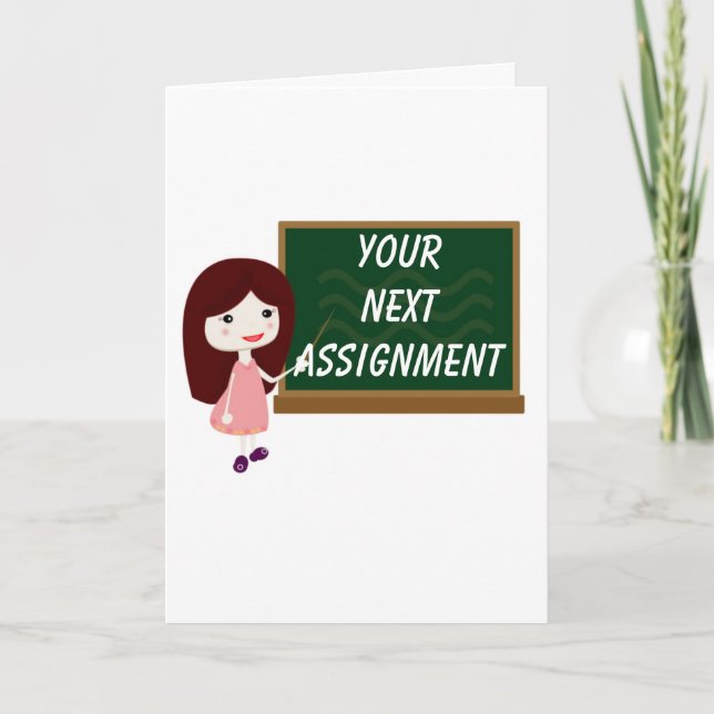 CARTE YOUR NEXT ASSIGNMENT IS **ENJOY YOUR RETIREMENT** (Devant)