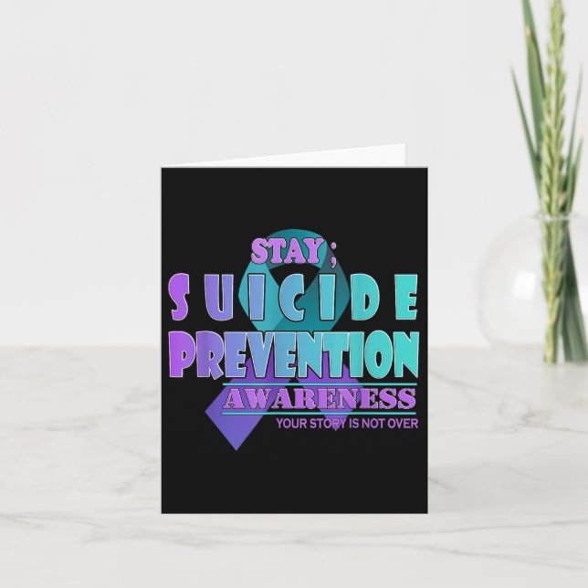 Carte Your Story Is Not Over Stay Suicide Prevention Awa (Devant)