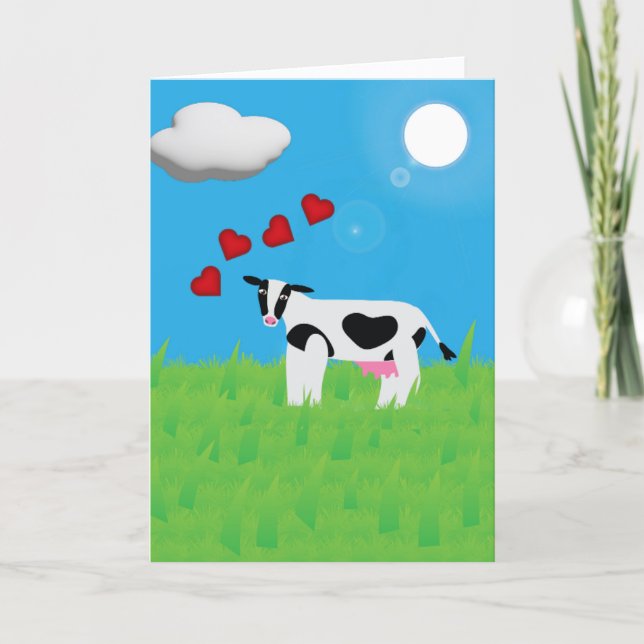 Carte You're Simply MOO-velous Folded Greeting Card (Devant)