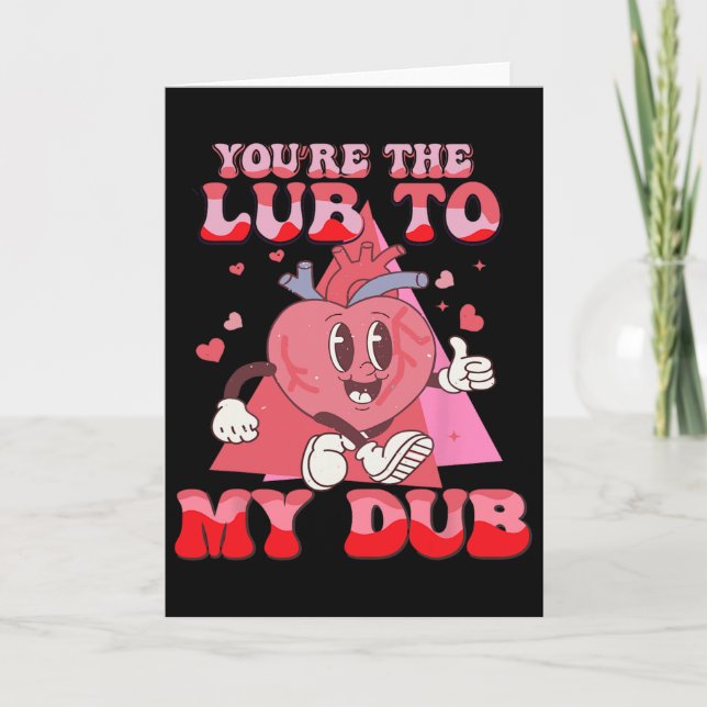 Carte You're The Lube To My Dub Cvicu Nurse Valentine Ca (Devant)