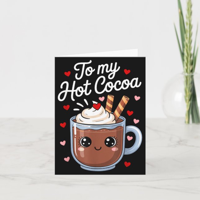 Carte You're The Marshmallows To My Hot Cocoa Valentine  (Devant)
