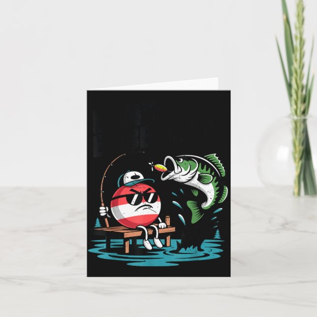 Carte Youth Don't Bobber Me Teen Boy B Fish Funny Fishin (Devant)