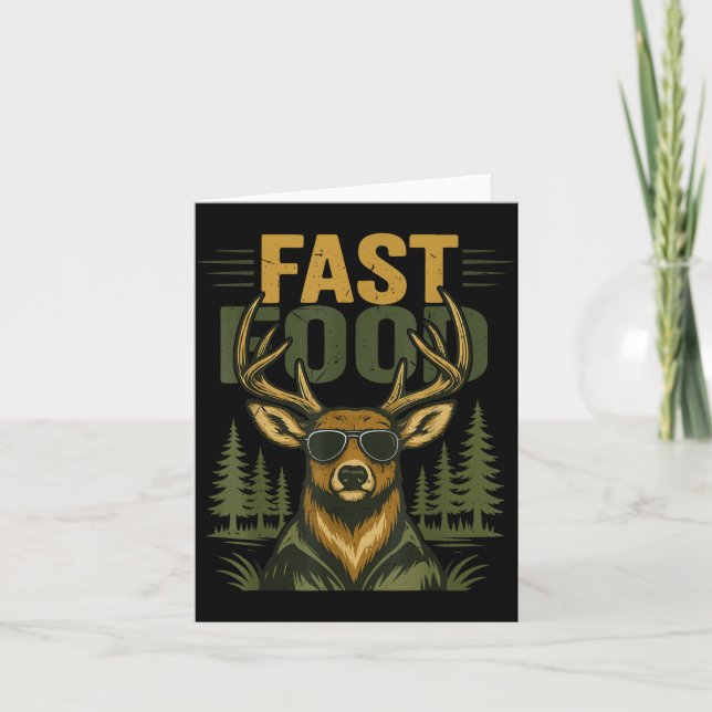 Carte Youth Men Fast Food Camo Deer Hunting Boy Teen Hun (Devant)