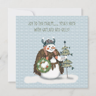 Carte Yrsa’s Tidings – Viking Snowwoman Christmas Card