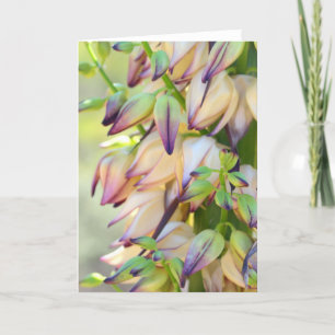 Carte yucca flowers greeting card