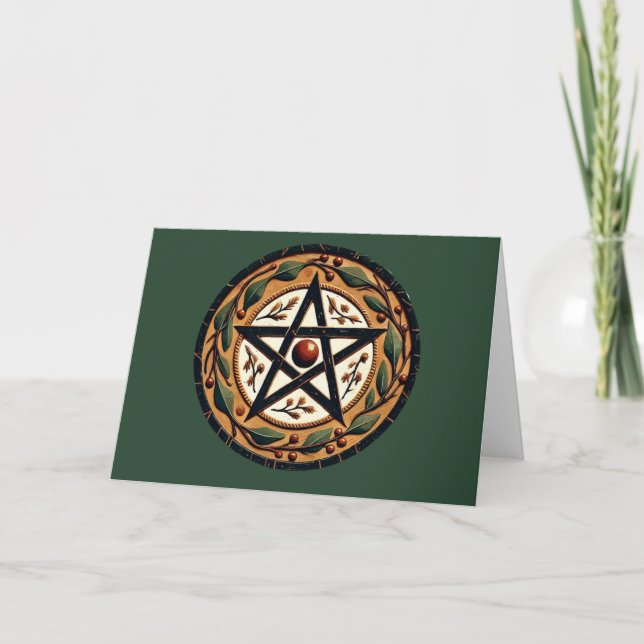 Carte Yule Pentacle (Devant)