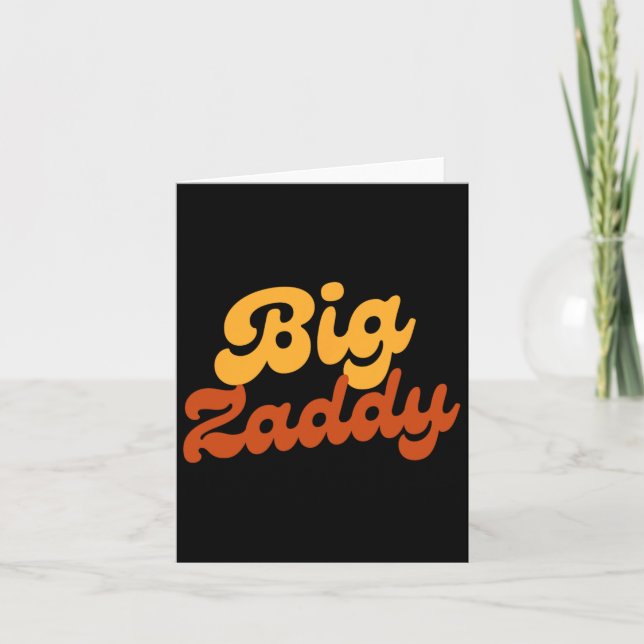 Carte Zaddy Papa papa papa père Fête des pères (Devant)